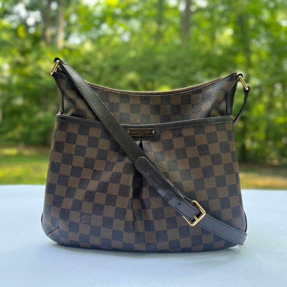 Louis Vuitton Damier Ebene Bloomsbury PM Crossbody Shoulder Handbag